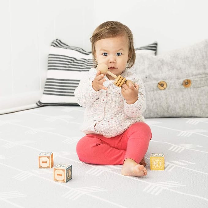 Baby Care Play Mat 73’’ x 49’’ Original One-Piece Reversible Rollable - Image 7