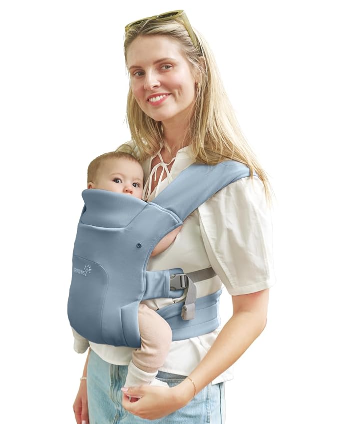 GROWNSY Baby Carrier Newborn to Toddler, Cozy Baby Wraps Carrier, Ergonomic - Image 8