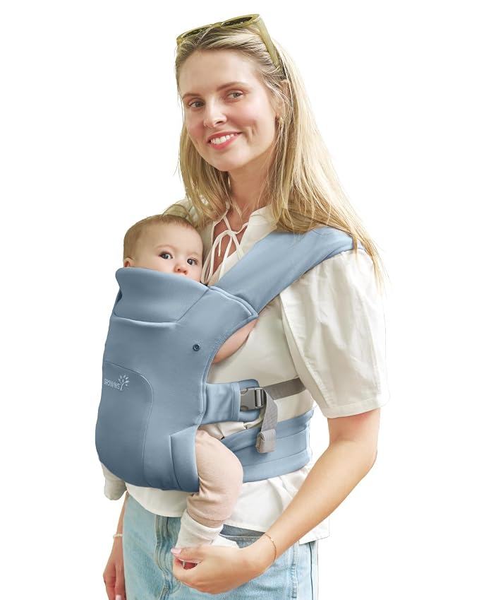 GROWNSY Baby Carrier Newborn to Toddler, Cozy Baby Wraps Carrier, Ergonomic by GROWNSY