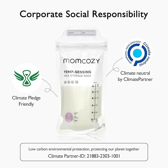 Momcozy Breastmilk Storing Bags, Temp-Sensing Discoloration Milk Storing Bags - Image 8