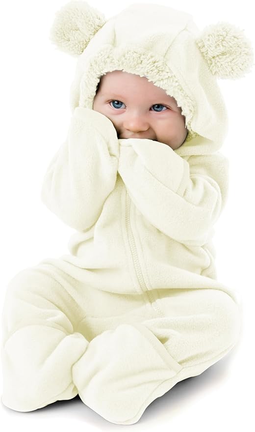 Cuddle Club Fleece Baby Bunting Bodysuit by CuddleClub