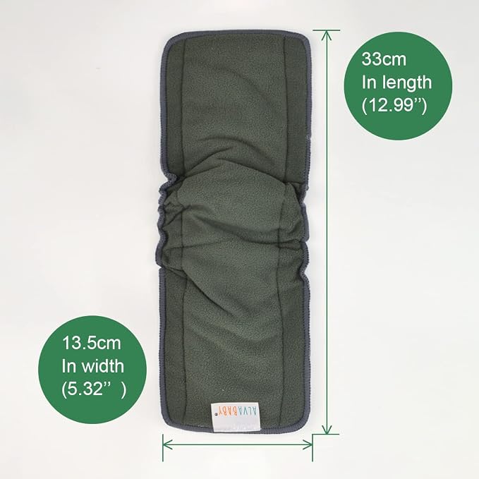ALVABABY Reusable 5 Layers 12 Pack Inserts - Image 2