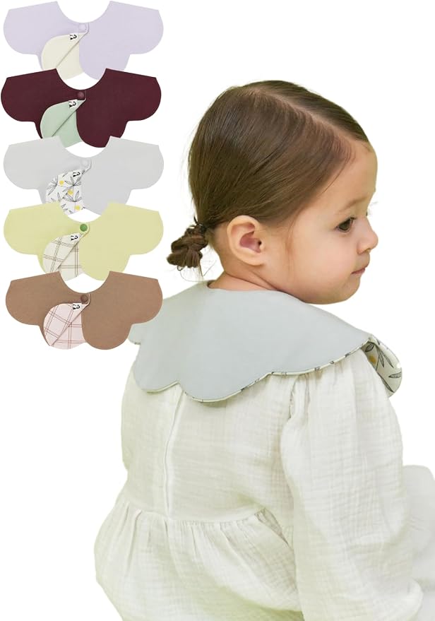 Konny Baby Bibs Set, 360 ​​° Rotate, Soft and Absorbent Bandana Drooling by Konny
