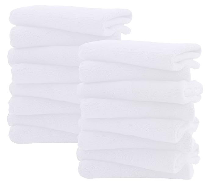 16 Pack Burp Cloths for Baby by Spotted+Play