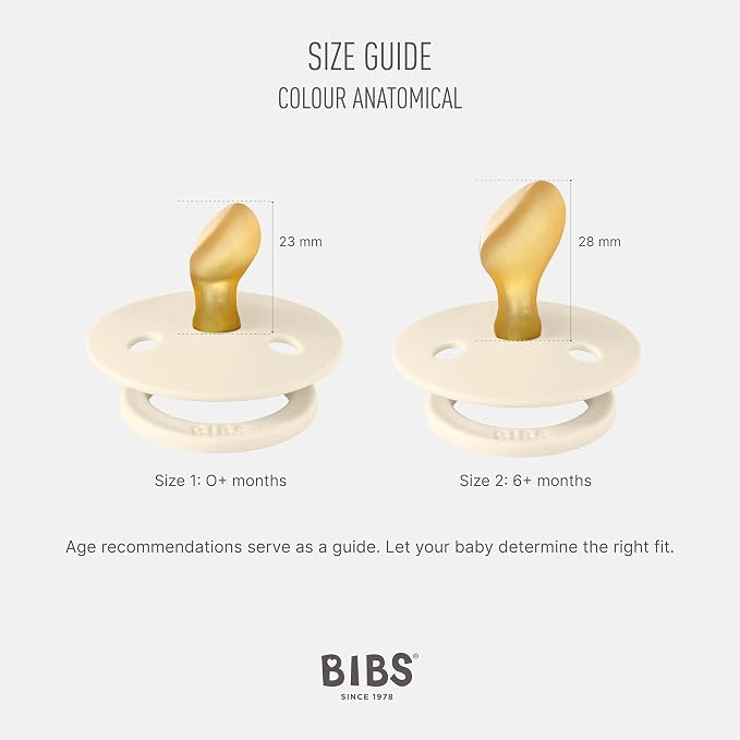 BIBS Pacifiers Colour Collection | Natural Rubber Baby Pacifier | Set of 2 - Image 2