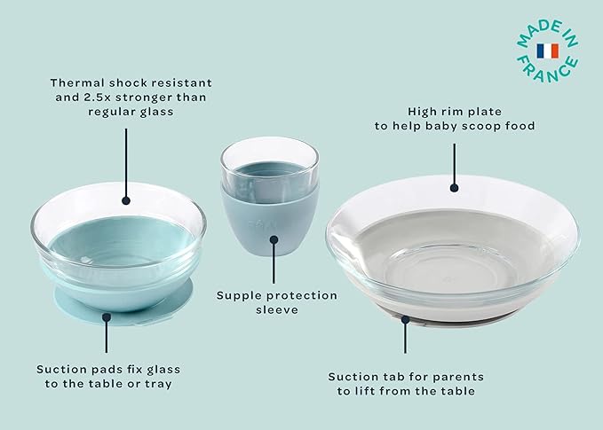 BEABA 3-Piece Glass Meal Set - Image 2