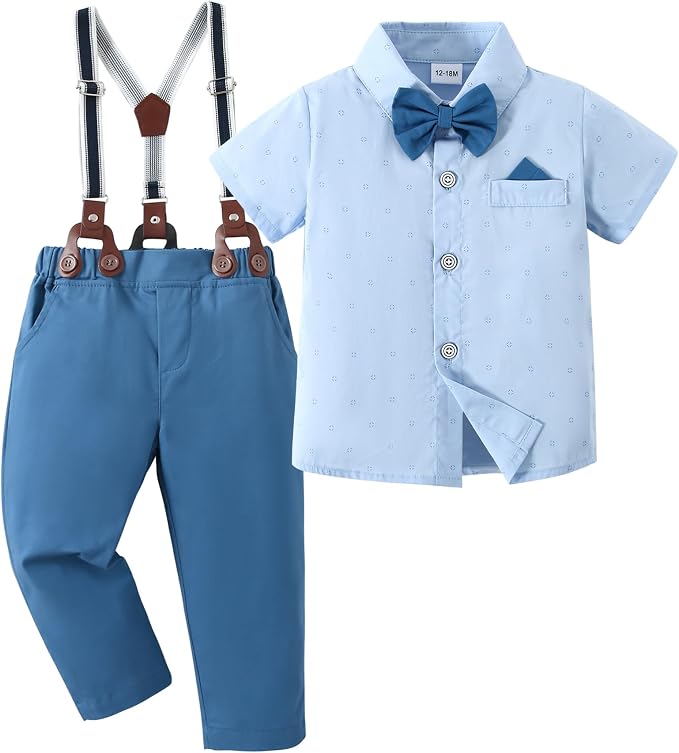 nilikastta Boy Suit Toddler Boy Outfit Boy Dress Shirt by Nilikastta