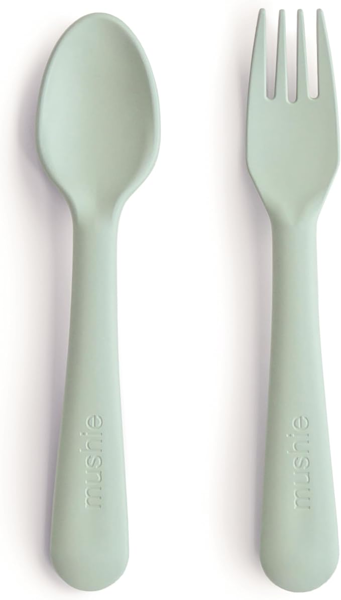 mushie Flatware Fork and Spoon Set by mushie