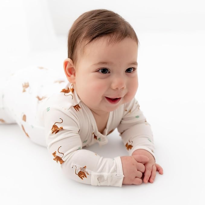 Bamboo Little Soft Baby Footie Pajamas, Baby Clothes, Newborn Sleepers - Image 7
