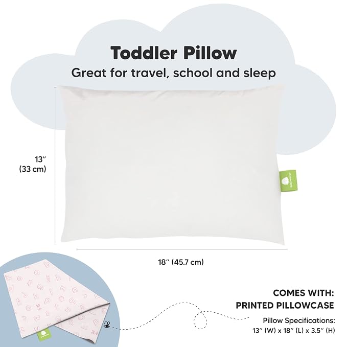 Toddler Pillow with Pillowcase - Image 3