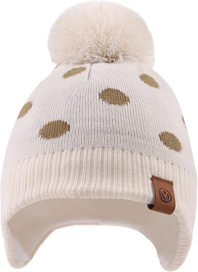 JANGANNSA Knitted Baby Hat Scarf Set Winter Warm Boys Girls Beanie Fleece - Image 2