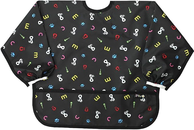 Long Sleeve Waterproof Bib for Toddlers – Feeding Smock for Baby Mealtime by Plie