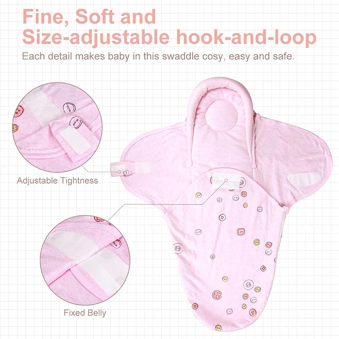 Premium Soft Cotton Baby Swaddle Blankets, Unisex Baby Blanket Wrap - Image 4