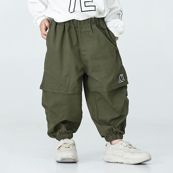 MINI PANDA Toddler Pants Boys& Girls, Relaxed Stretch Twill Toddler Casual Pants - Image 7