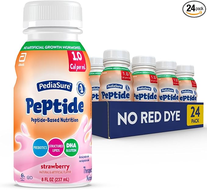 PediaSure Peptide 1.0 Cal, Peptide-Based Formula, Sole-Source Nutrition Drink by PediaSure