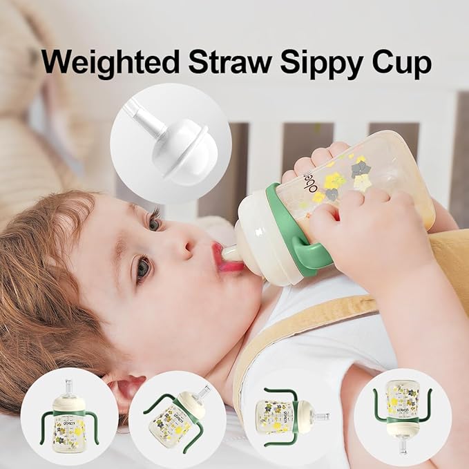 Baby Sippy Cup 240ml/8oz, Toddler Water Drinking Bottle - Image 3