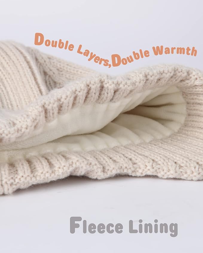 Baby Beanie Fleece Lined Toddler Winter Hat - Image 3
