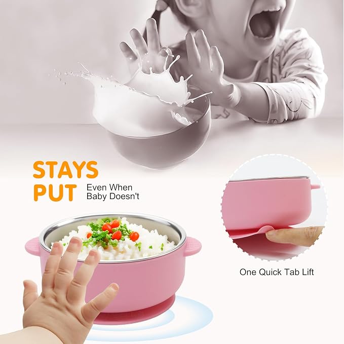 4 Pack Stainless Steel Baby Bowls - Image 5