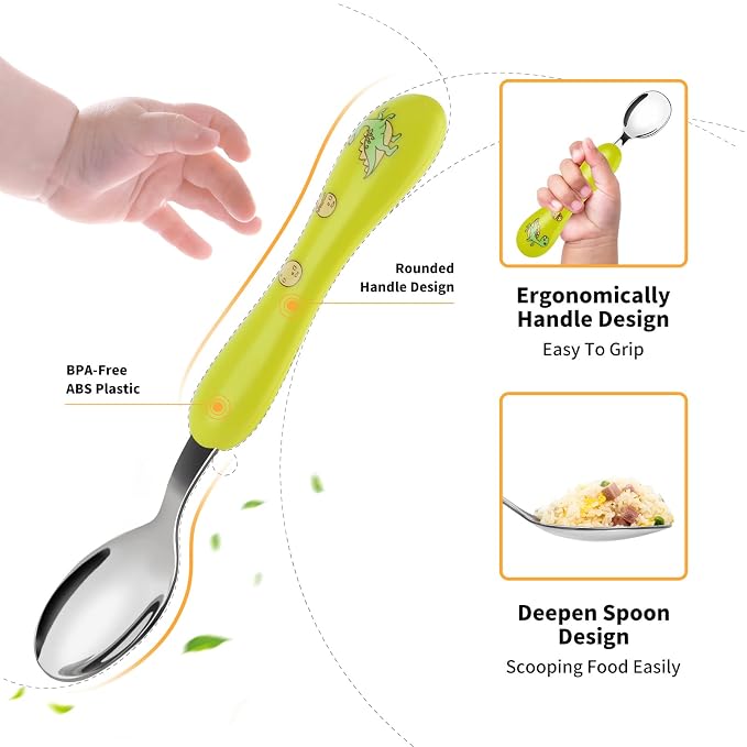 Lehoo Castle 6 Pieces Toddler Utensils, Kids Silverware - Image 4