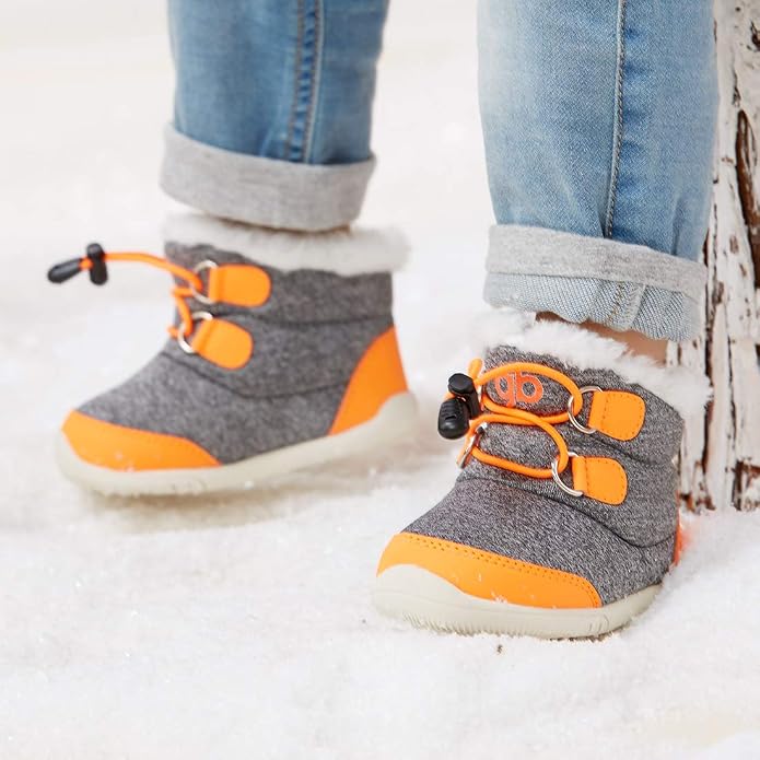 BMCiTYBM Toddler Baby Snow Boots Winter Shoes Boys Girls Cold Weather Baby Faux - Image 3