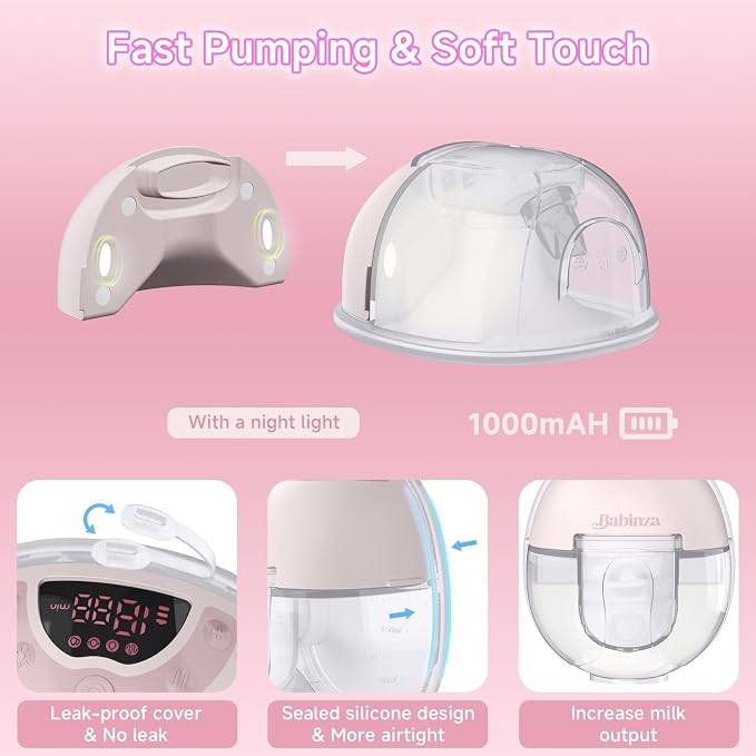 Breast Pump Hands Free, Wearable Breastfeeding Pump - Image 6