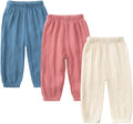 MYGBCPJS Baby Boys Girls Cotton Linen Trousers Kids Casual Ankle Pants Loose by MYGBCPJS