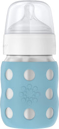 Lifefactory 8-Ounce Stainless-Steel Vacuum-Insulated Wide-Neck Baby Bottle by Lifefactory