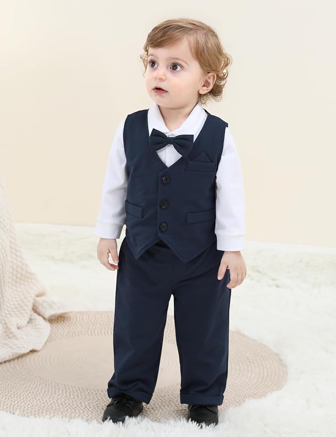 A&J DESIGN Baby Boy Suits Clothes Infant Toddler Formal Gentleman Outfits - Image 2