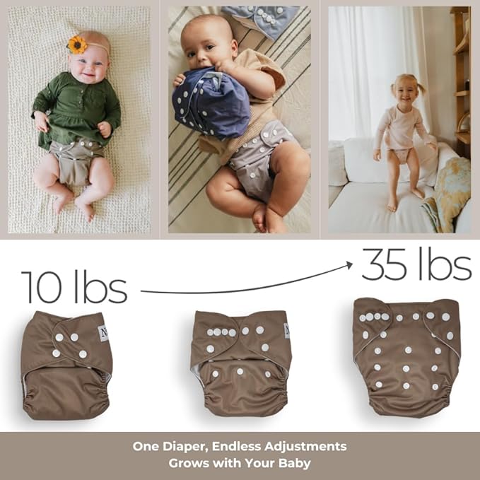 Nora's Nursery Cloth Diapers 7 Pack - Image 3