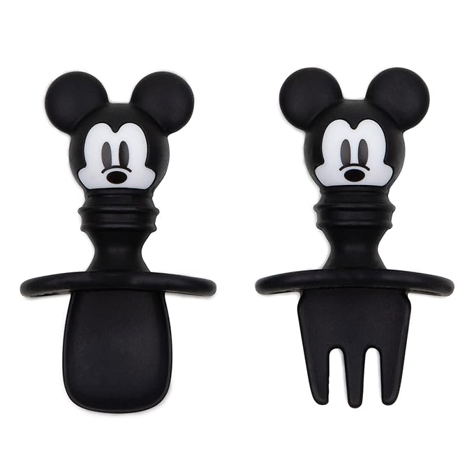 Bumkins Disney Baby Utensils Set, Chewtensils Silicone Spoons by Bumkins