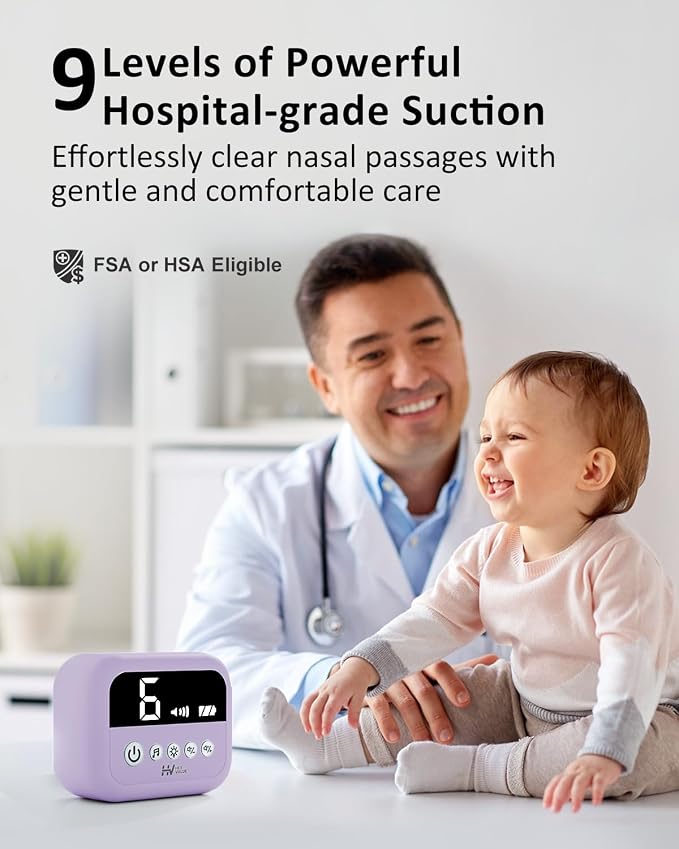 HEYVALUE Nasal Aspirator for Baby, Hospital Grade Nose Sucker - Image 2