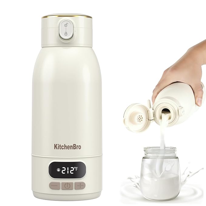 Portable Bottle Warmer for Travel-Various Heating Modes for Breast Milk& by KitchenBro