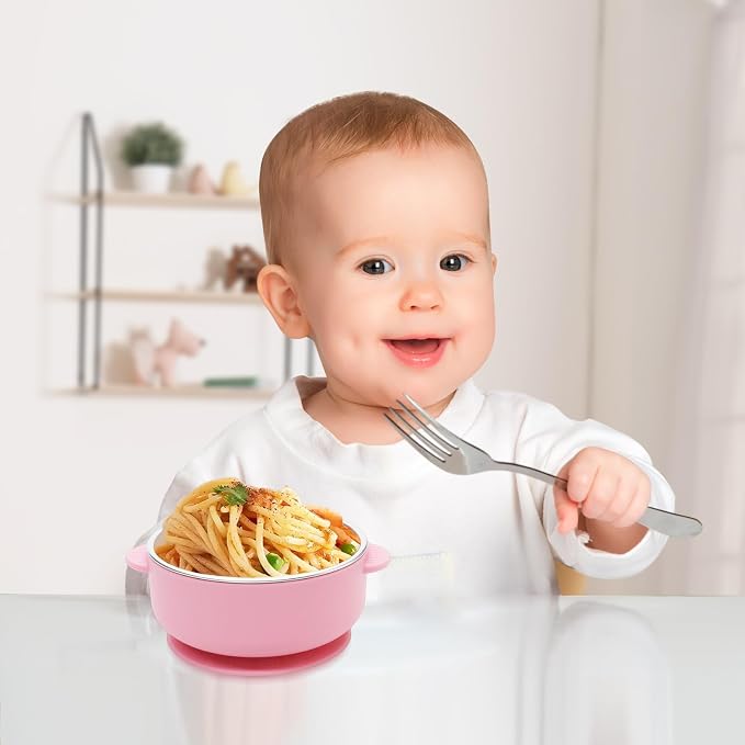 4 Pack Stainless Steel Baby Bowls - Image 8