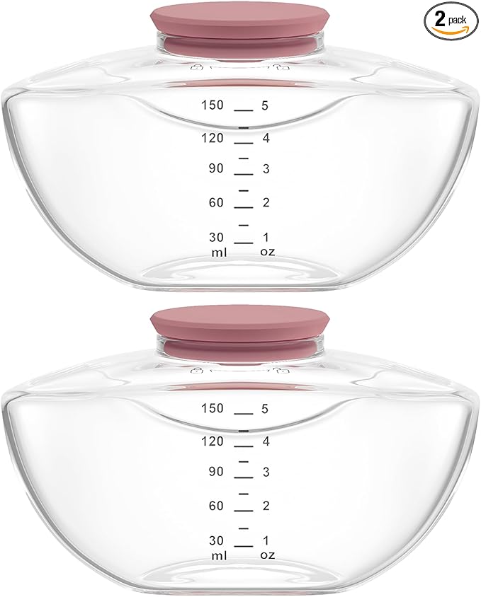 2 Pack Breastmilk Pump Storage Bottles Compatible by TOVVILD