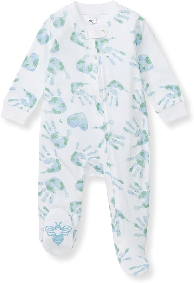 Burt’s Bees Baby Boys' One-Piece Sleep and Play 100% Organic Cotton PJs by BurtsBeesBaby
