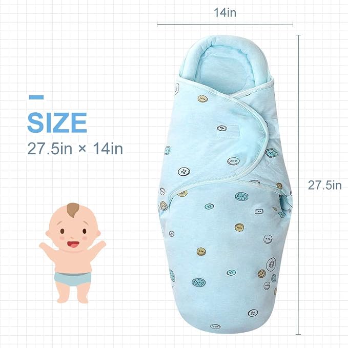 Premium Soft Cotton Baby Swaddle Blankets, Unisex Baby Blanket Wrap - Image 3