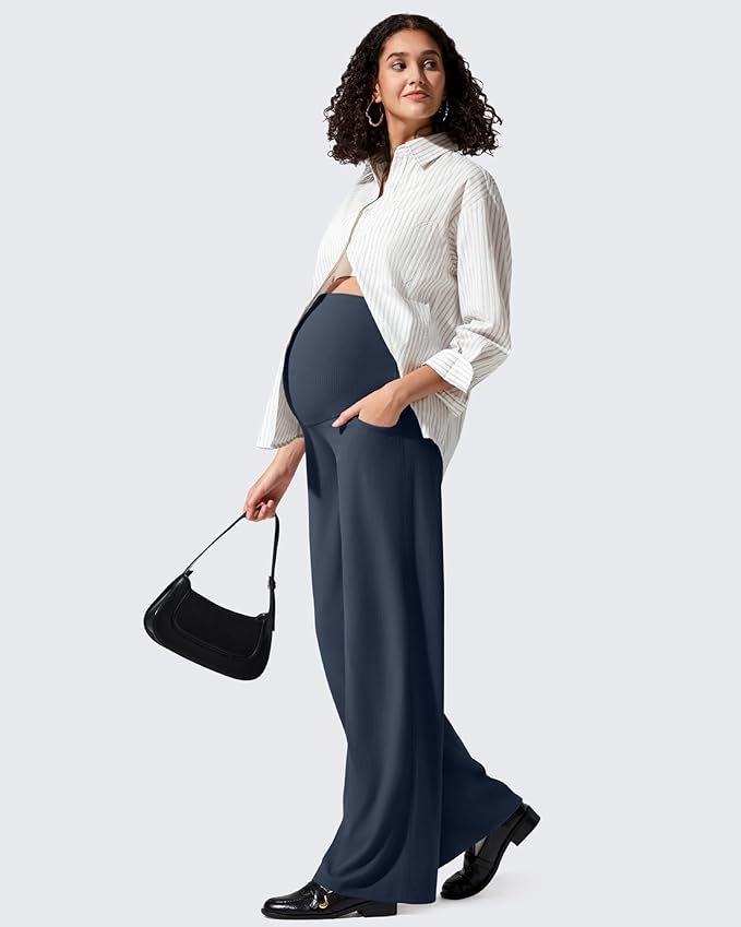 G4Free Ribbed Maternity Yoga Pants - Image 7