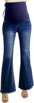 BLENCOT Maternity Jeans for Women Over Belly Pregnancy Pants Comfy Pregnant by BLENCOT