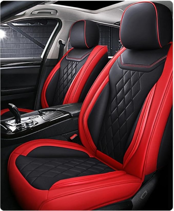Leather Car Seat Covers for Volkswagen Atlas 2019-2023Waterproof, Breathable by ijesign
