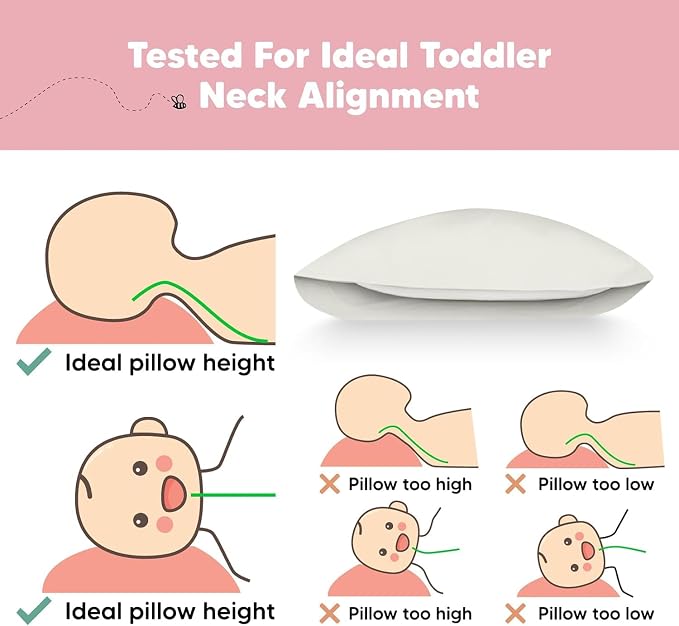 KeaBabies Toddler Pillow with Pillowcase, Jumbo 14X20 - Image 6