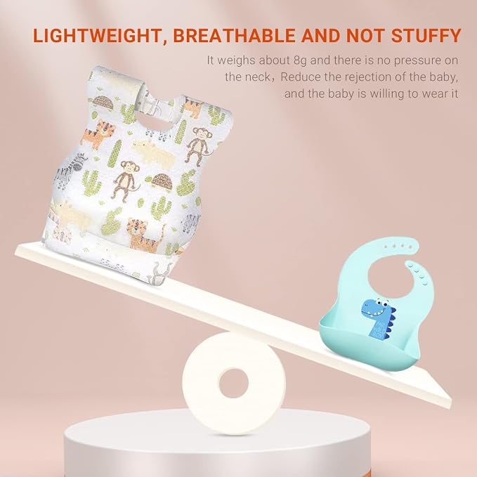 30/60pcs Baby Disposable Bibs-Individually Packaged, Leak Proof and Convenient - Image 3