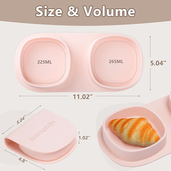 Silicone Foldable Novelty Dinner Plates, Baby Plates Travel Essential - Image 3