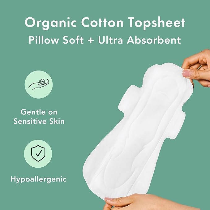 Rael Pads for Women, Organic Cotton Cover - Image 4