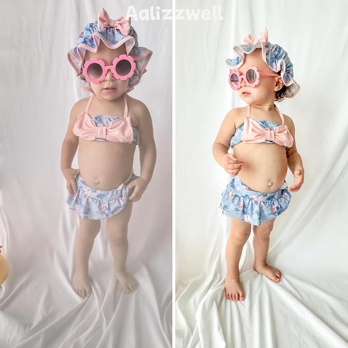 Aalizzwell Baby Girl 2-Piece Bikini Swimsuit - Image 3