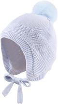JANGANNSA Basic Winter Baby Boys Beanie Pompom Knitted Girls Hat Kids Earflap by JANGANNSA