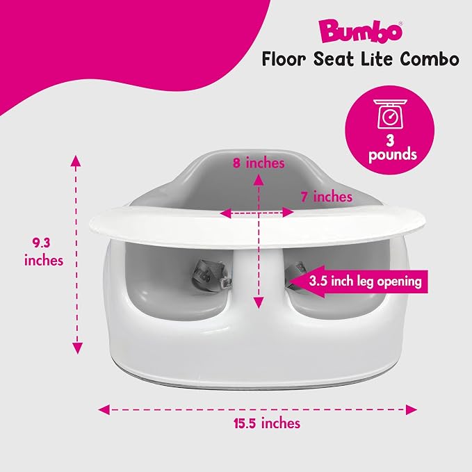 Bumbo Baby Floor Seat Lite, Portable Infant Sit Up Activity & Eating Chair - Image 3