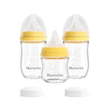 Natural Glass Baby Bottles Gentle & Extra Slow Flow, Newborn Breastfeeding by Numvim