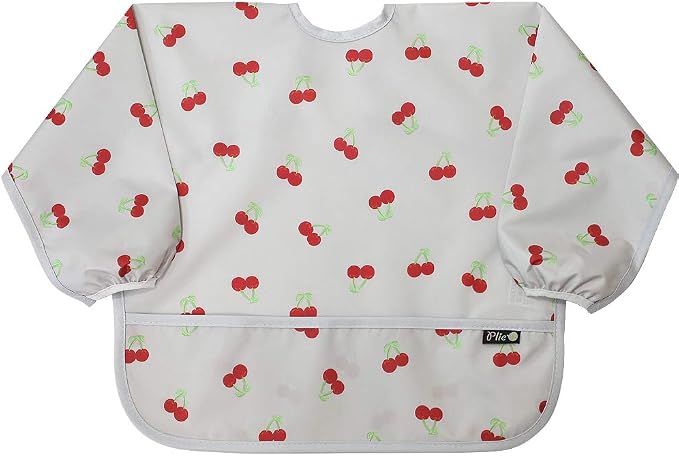 Long Sleeve Waterproof Bib for Toddlers – Feeding Smock for Baby Mealtime by Plie
