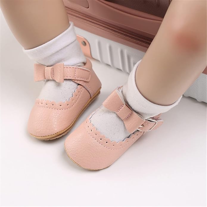 COSANKIM Baby Girls Mary Jane Flats Shoes Anti-Slip Rubber Sole Infant Toddler - Image 2