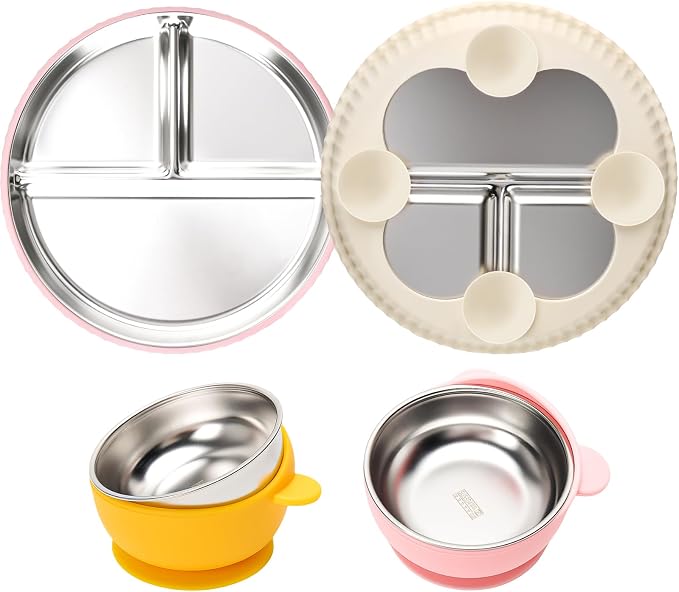 Stainless Steel Kids Plates and Bowls - Image 8